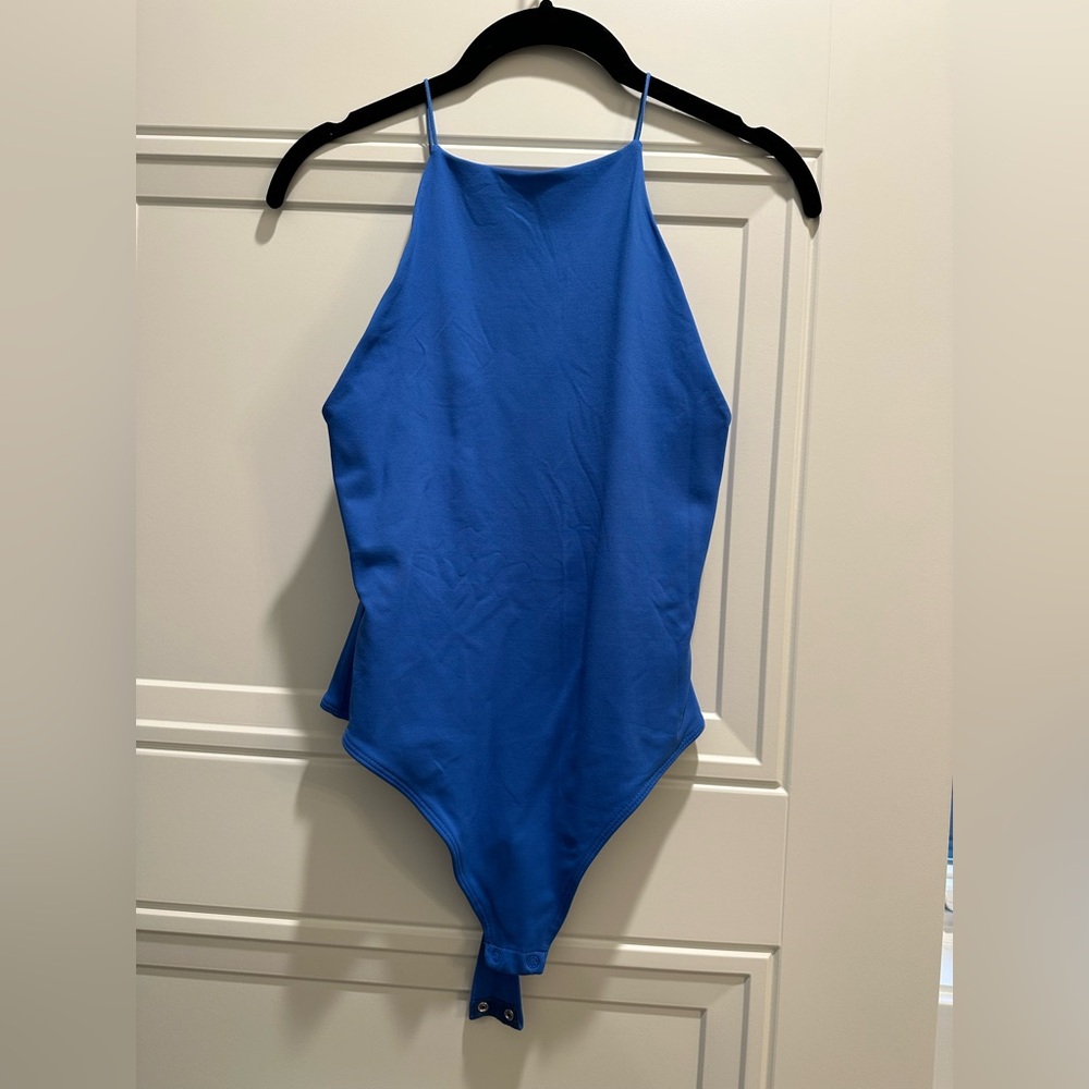 Aritzia blue bodysuit